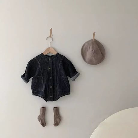【予約】denim rompers