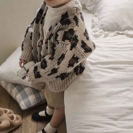 【予約】leopard cardigan