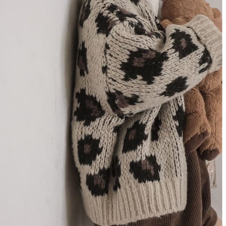【予約】leopard cardigan