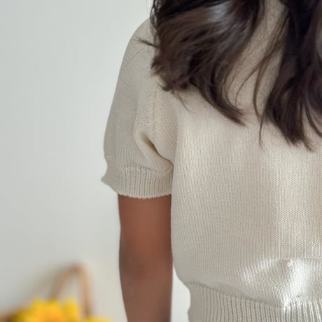 【予約】ribbon knittops