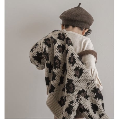 【予約】leopard cardigan