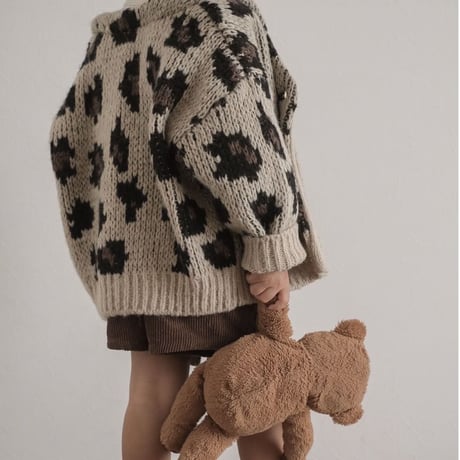 【予約】leopard cardigan
