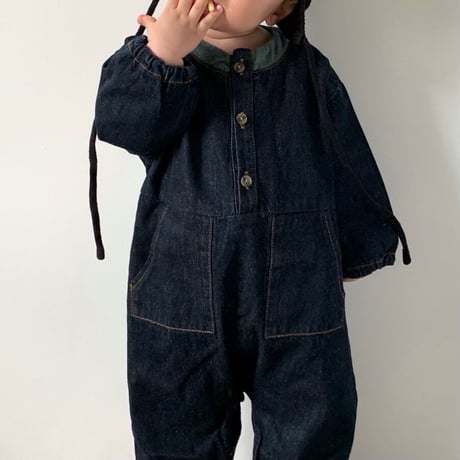 【予約】denim jumpsuit