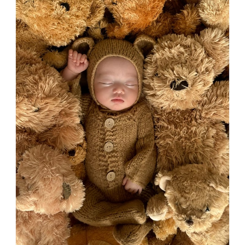 6月分】セルフニューボーンフォト くまさんver. | ptit ailes