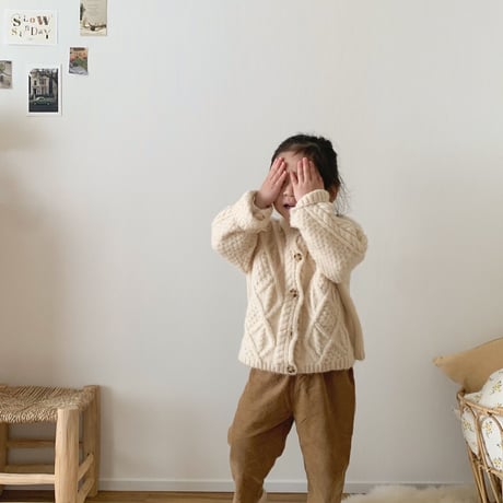 【予約】cable knitcardigan