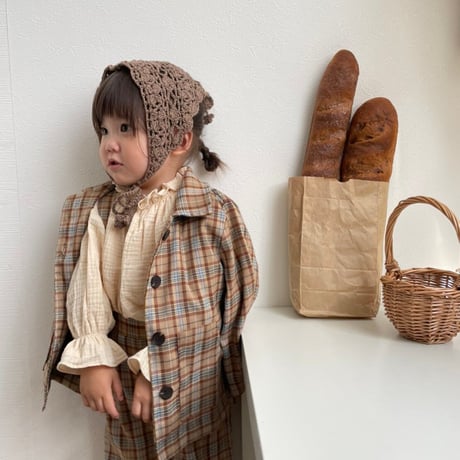 【予約】standing collar blouse