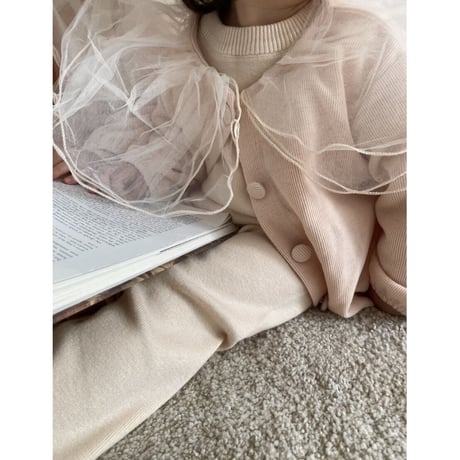【予約】tulle collar cardigan