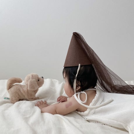 【即納】brown partyhat