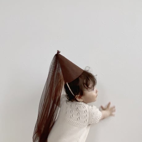 【即納】brown partyhat