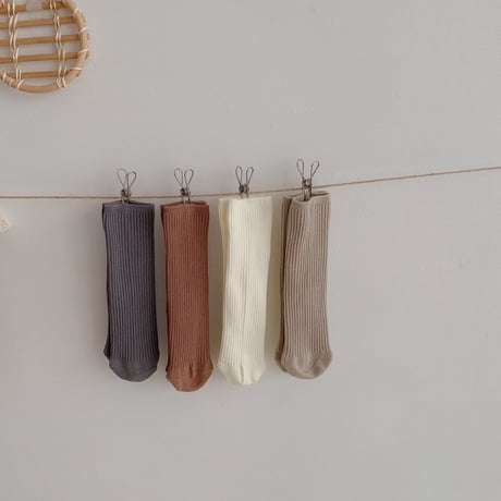 【予約】long socks 4set