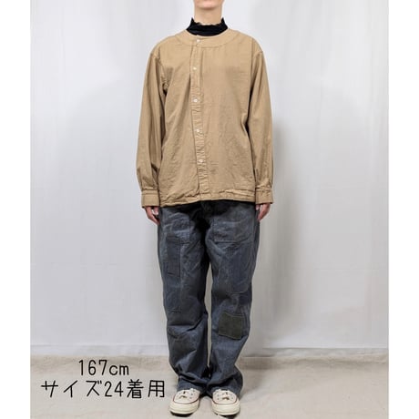 フランスタイプ ファーマーズシャツ 染め