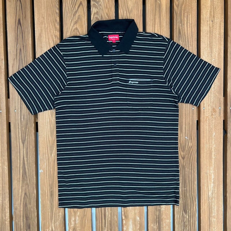 SUPREME ボーダー 半袖 ポロシャツ | 32PARADOX STORE