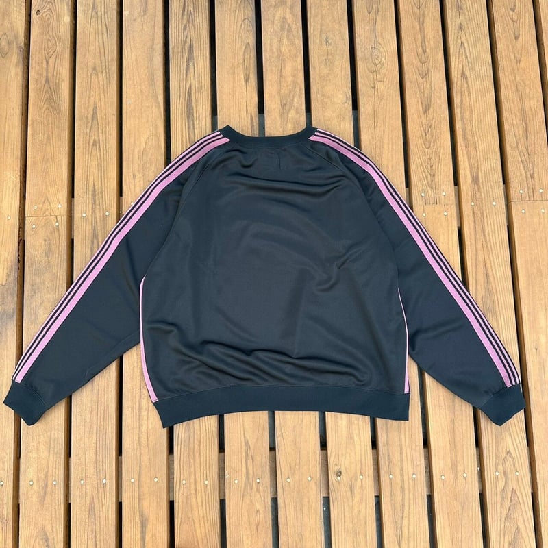 トップス Needles TrackCrewNeckShirt 22aw sizeL Needles TrackcrewNeckShirt Lサイズ BLACK
