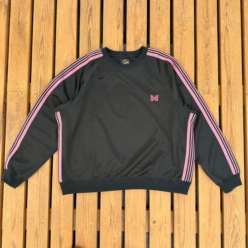 トップス Needles TrackCrewNeckShirt 22aw sizeL Needles TrackCrewNeckShirt 22aw