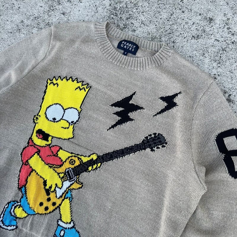 未使用級✨ パーリーゲイツ THE SIMPSONS コラボ ニット 未使用級✨ パーリーゲイツ THE SIMPSONS コラボ ニット
