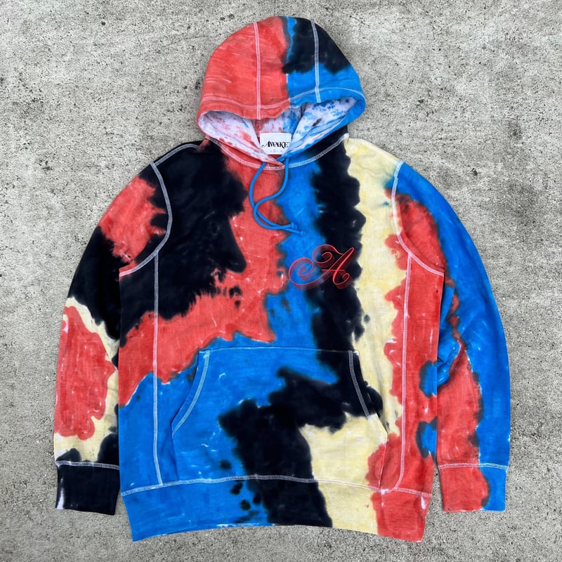Awake tie store dye hoodie