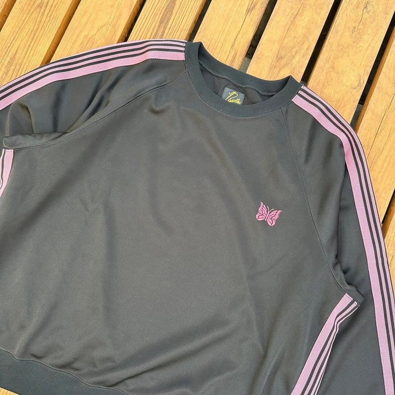 トップス Needles TrackCrewNeckShirt 22aw sizeL Needles TrackCrewNeckShirt 22aw