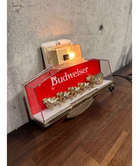 Budweiser ヴィンテージ ウォール ランプサイン