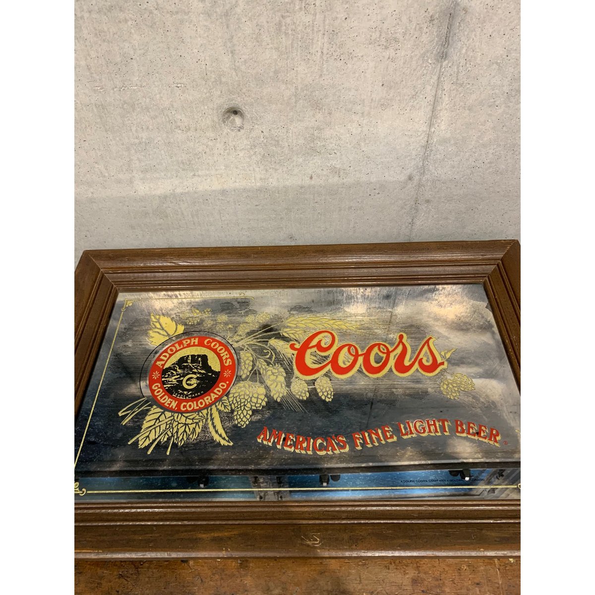 2022年最新入荷 【1点限り】ビンテージパブミラー 希少品 COORS