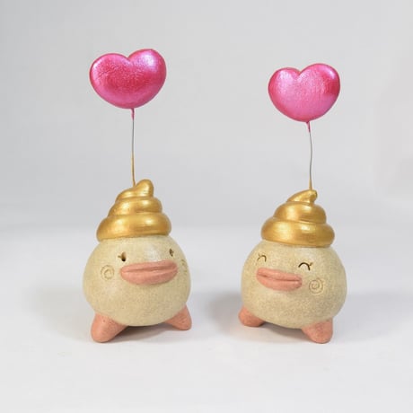 ◆注文制作品◆「ハートうんたまチャン」ハート＋右上がりのウン♪