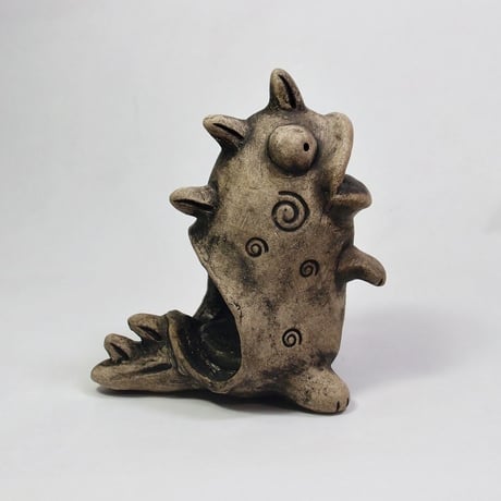 【注文制作品】◆「ぼっふぁーザウルス君」◆とぼけたお顔から吐き出される煙で癒されます
