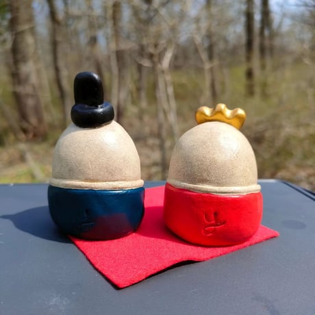 【注文制作品】「おひな様セット」コロンとかわいらしいセット。