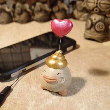 ◆注文制作品◆「ハートうんたまチャン」ハート＋右上がりのウン♪