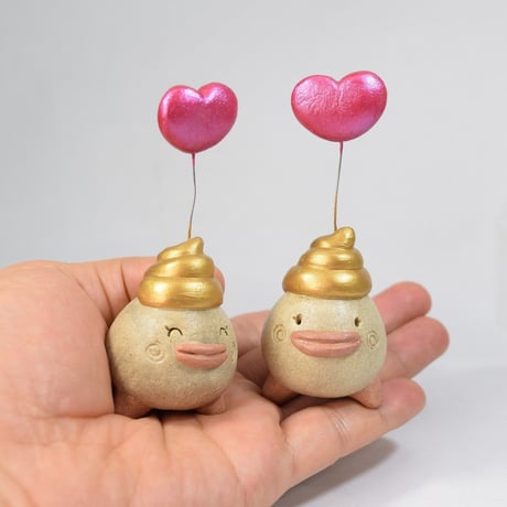 ◆注文制作品◆「ハートうんたまチャン」ハート＋右上がりのウン♪