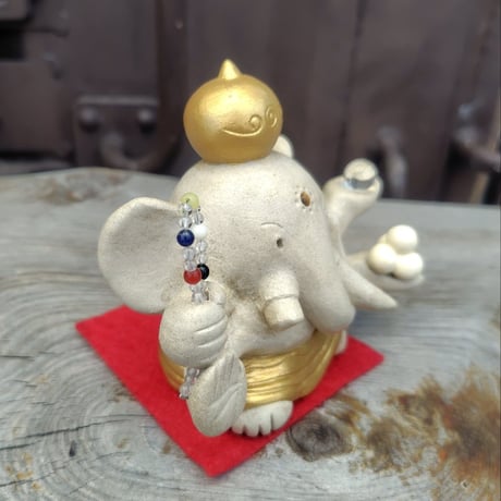 【注文制作品】◆「ガネーシャさん」◆土ぼっくりぎこう謹製◆