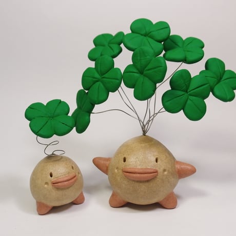 【注文制作品】「八葉（はっぱ）君」四葉が八本ですえひろがりっ♪幸せ広がるってなもんで♪
