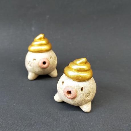【注文制作品】「ミニうんたま君」◆うんたま君より一回り小さいけどしっかり金ウン右上がり♪