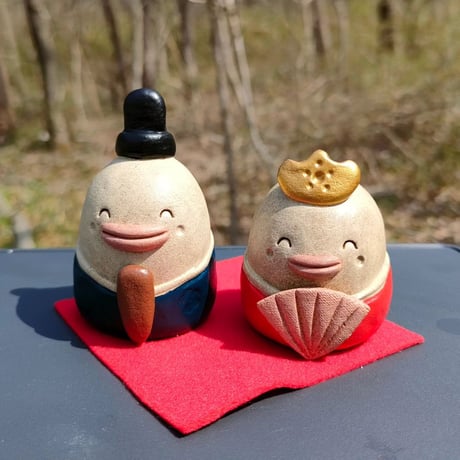 【注文制作品】「おひな様セット」コロンとかわいらしいセット。