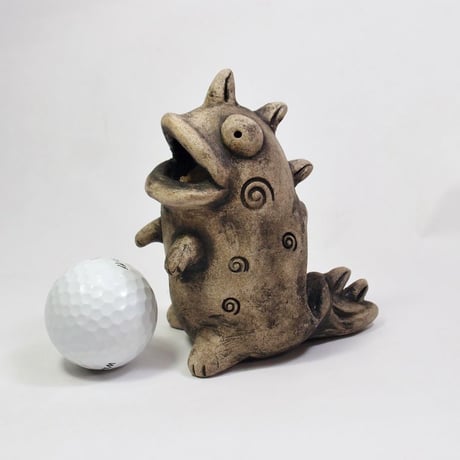 【注文制作品】◆「ぼっふぁーザウルス君」◆とぼけたお顔から吐き出される煙で癒されます