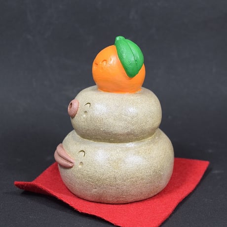 【注文制作品】「かがみもち君」お正月だけじゃもったいない。年中飾って幸せ満喫♪