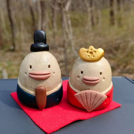 【注文制作品】「おひな様セット」コロンとかわいらしいセット。