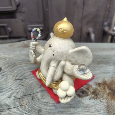【注文制作品】◆「ガネーシャさん」◆土ぼっくりぎこう謹製◆