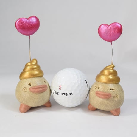 ◆注文制作品◆「ハートうんたまチャン」ハート＋右上がりのウン♪