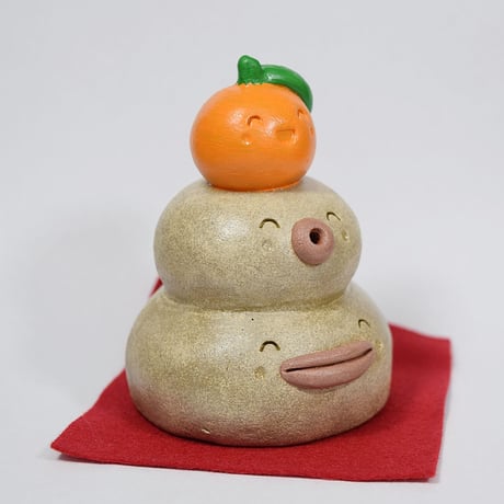 【注文制作品】「かがみもち君」お正月だけじゃもったいない。年中飾って幸せ満喫♪