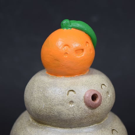 【注文制作品】「かがみもち君」お正月だけじゃもったいない。年中飾って幸せ満喫♪