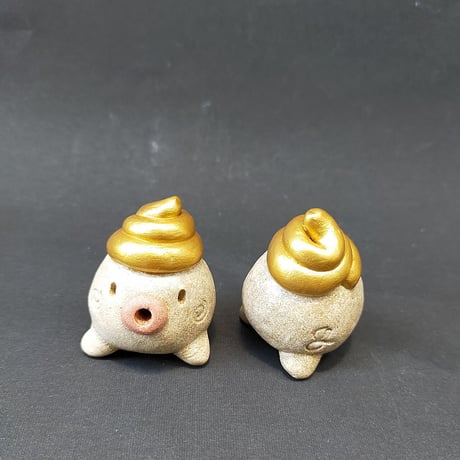 【注文制作品】「ミニうんたま君」◆うんたま君より一回り小さいけどしっかり金ウン右上がり♪