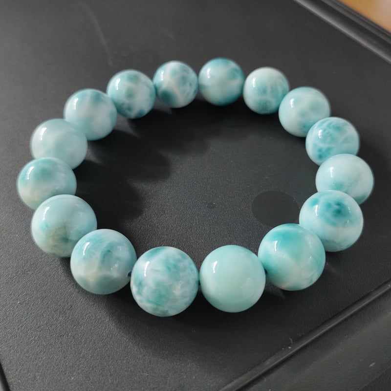 ◇ハイクォリティのラリマーを特価で◇大珠13.5mm◇腕サイズ17cm  