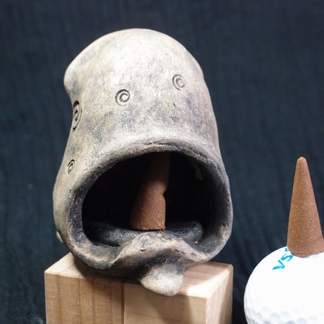 【注文制作品】◆「お香スタンドぼっふぁー君」◆吐く煙に癒されます♪