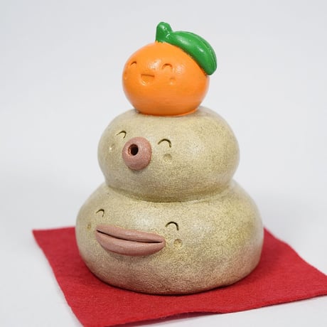 【注文制作品】「かがみもち君」お正月だけじゃもったいない。年中飾って幸せ満喫♪