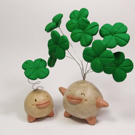 【注文制作品】「八葉（はっぱ）君」四葉が八本ですえひろがりっ♪幸せ広がるってなもんで♪