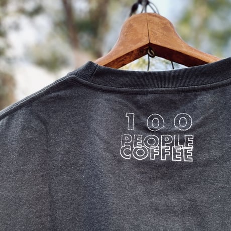 coffee "3 Cups" Tee Shirts  (Smoke Black)