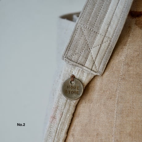 Vintage linen shoulder BIG BIG bag