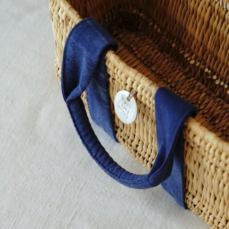WORK APRON REMAKE tote bag『S 』 with antique cloth pouch