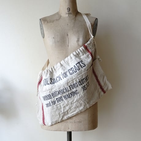 TOOL SACK APRON made of old kitchen cloth