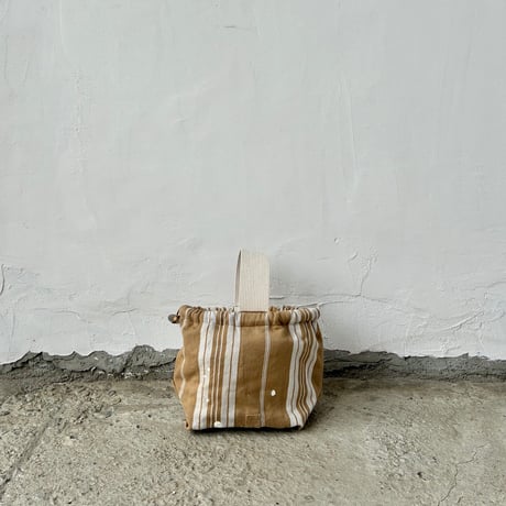 Vintage sheets cloth linen bucket bag