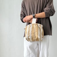 Vintage sheets cloth linen bucket bag